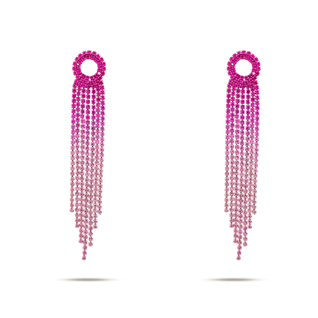 Flow Amethyst Cascade Danglers Pink