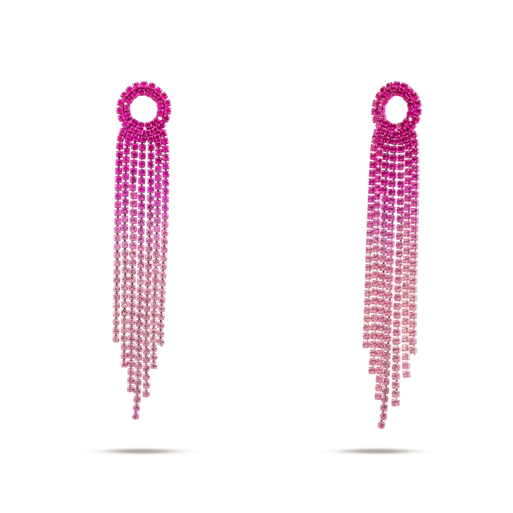 Flow Amethyst Cascade Danglers Pink