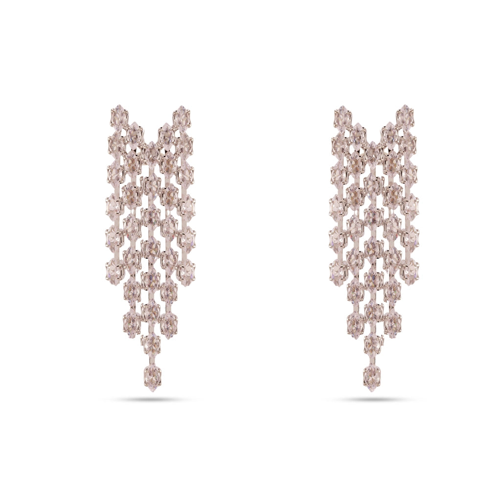 Aurora Crystal Cascade Earrings