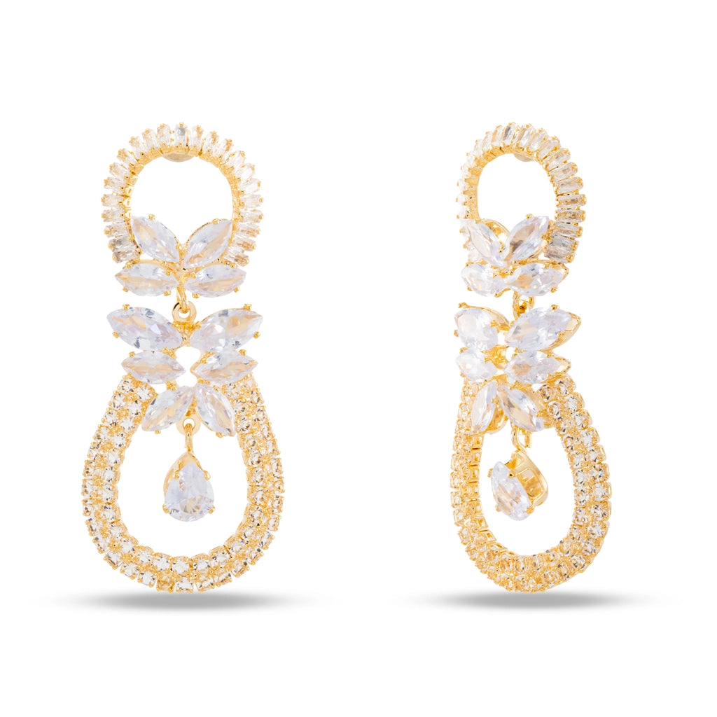 Crystal Bloom Halo Earrings