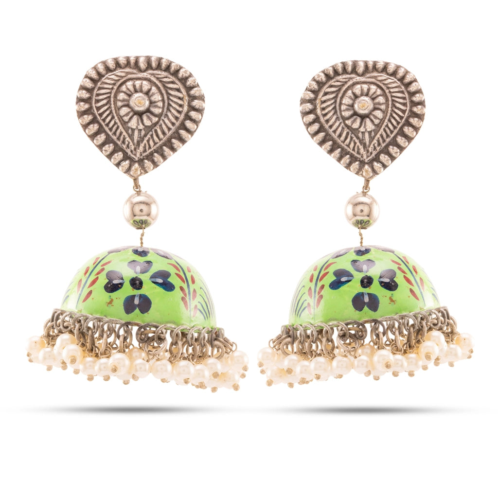 Verdant Blossom Danglers