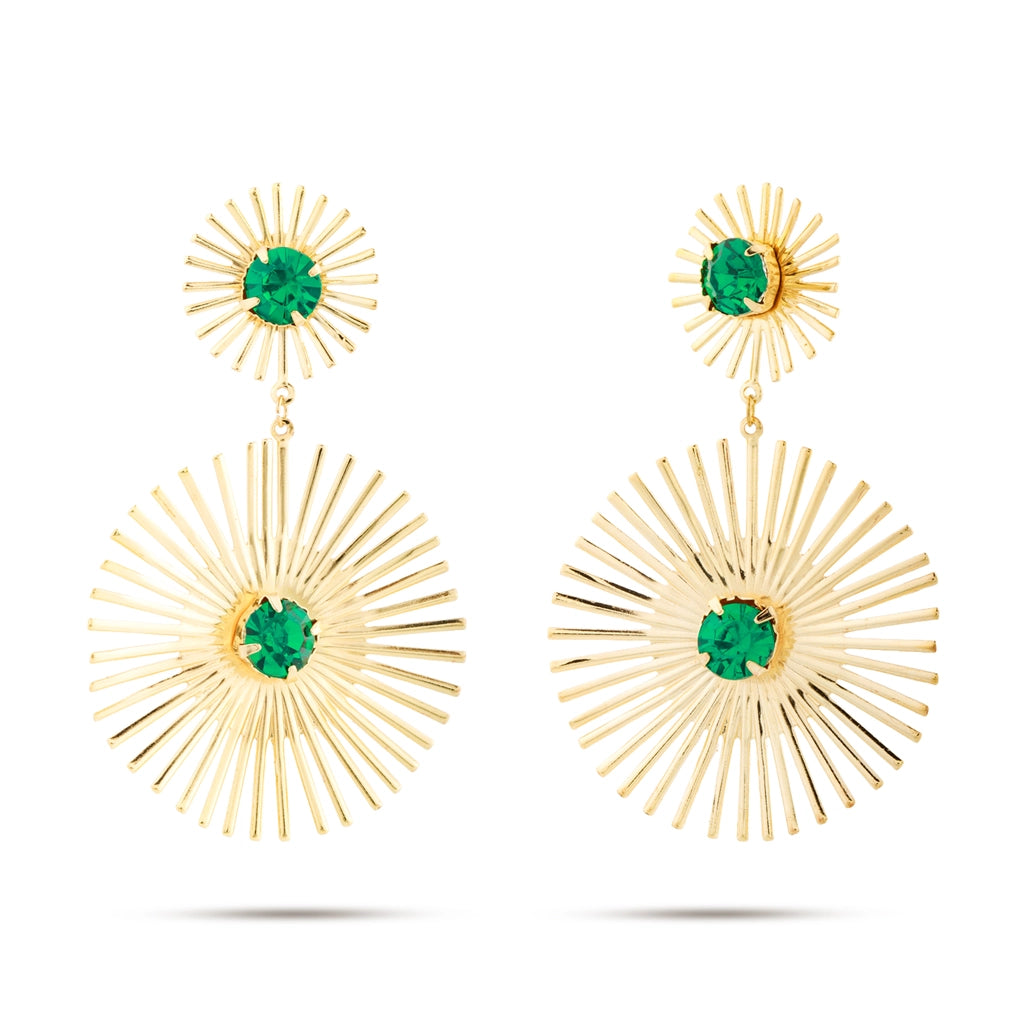 Emerald Radiance Sunburst Drops
