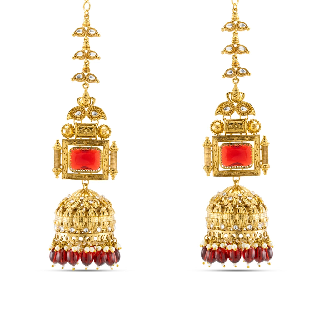 Rose Temple Jhumkas