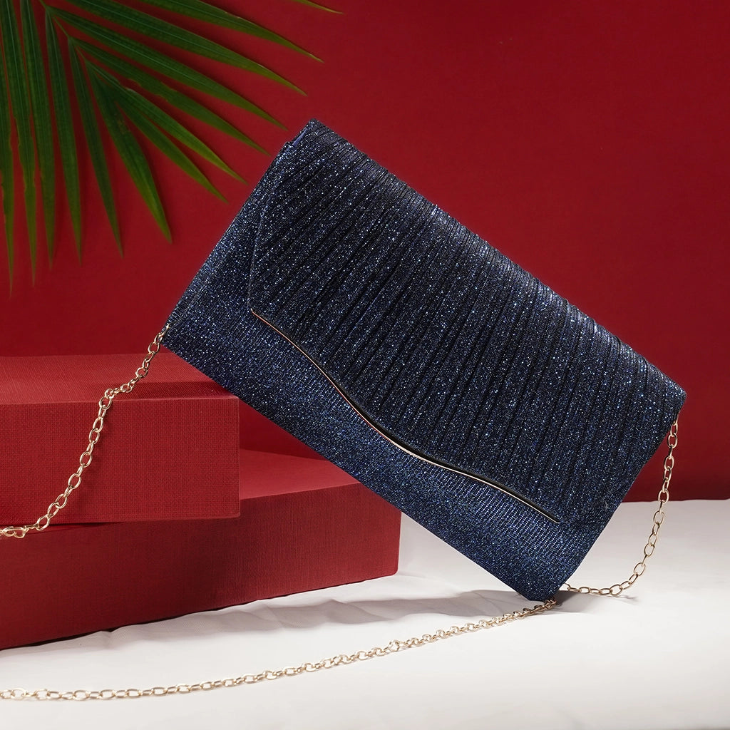 Lustre Wave Evening Clutch