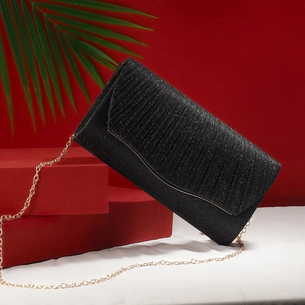 Lustre Wave Evening Clutch