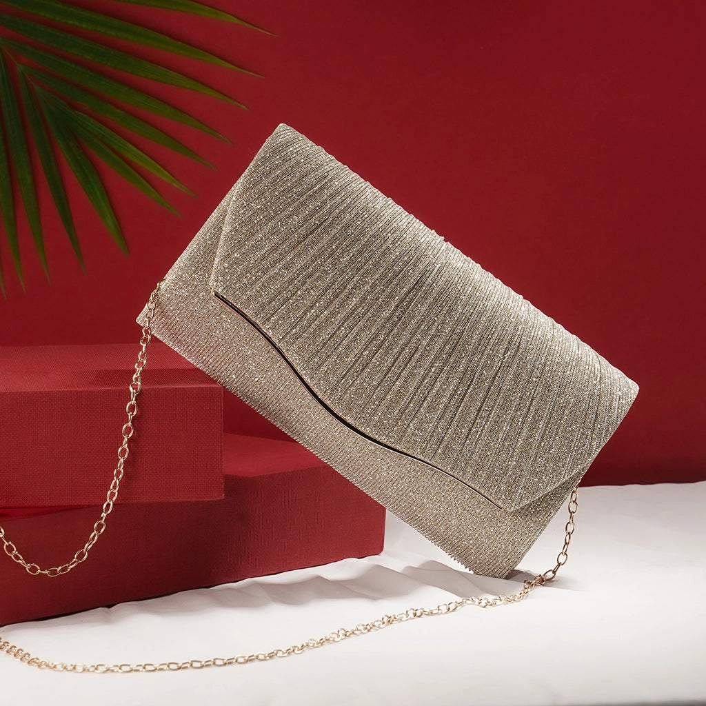 Lustre Wave Evening Clutch