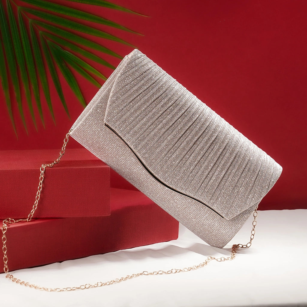 Lustre Wave Evening Clutch