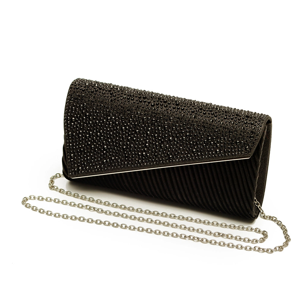 Celestique Crystal Drape Clutch