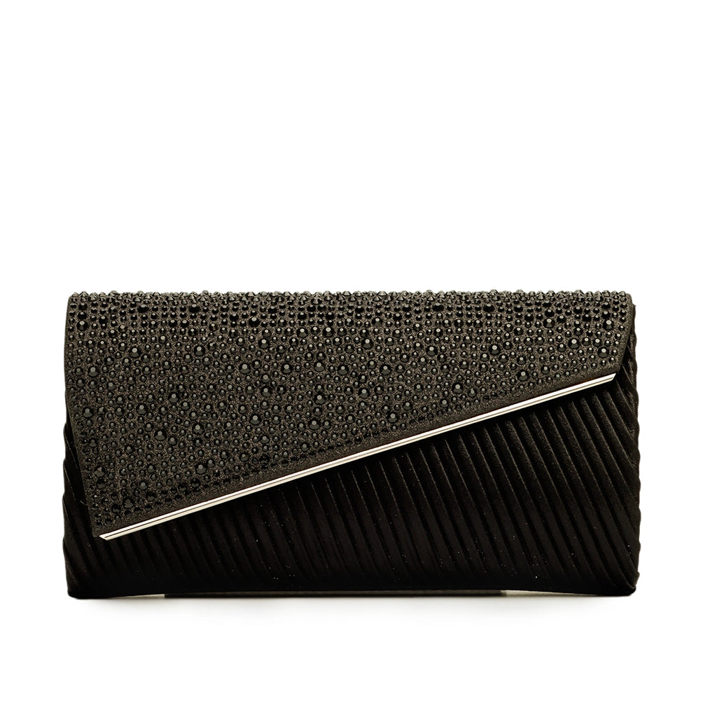 Celestique Crystal Drape Clutch