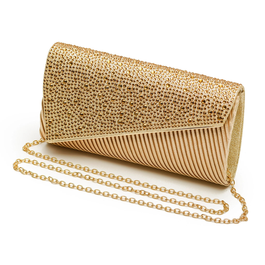 Celestique Crystal Drape Clutch