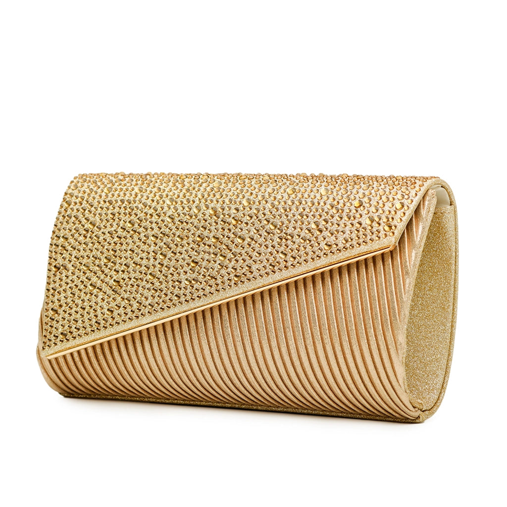 Celestique Crystal Drape Clutch