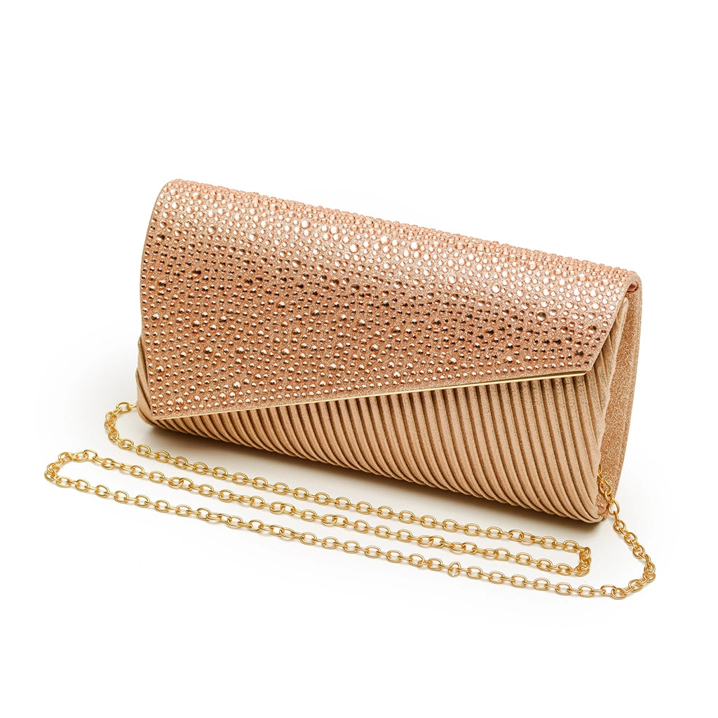 Celestique Crystal Drape Clutch