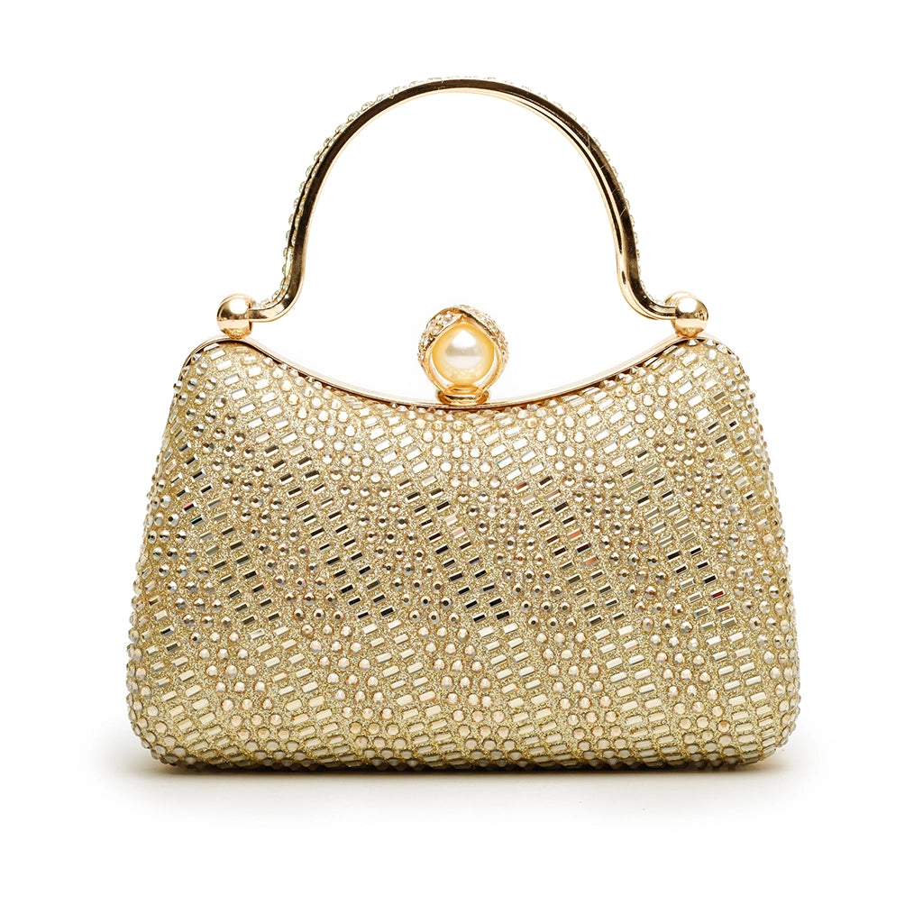 Noir Pearl Halo Clutch
