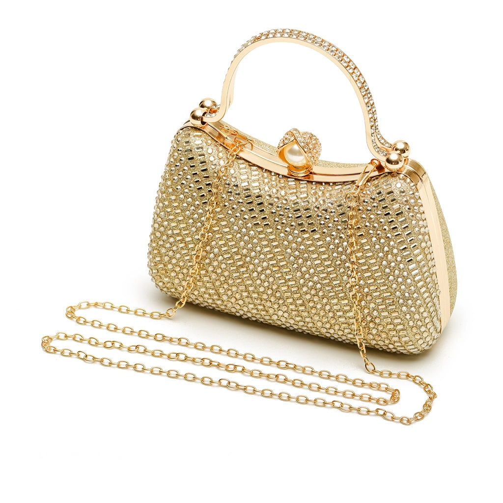 Noir Pearl Halo Clutch