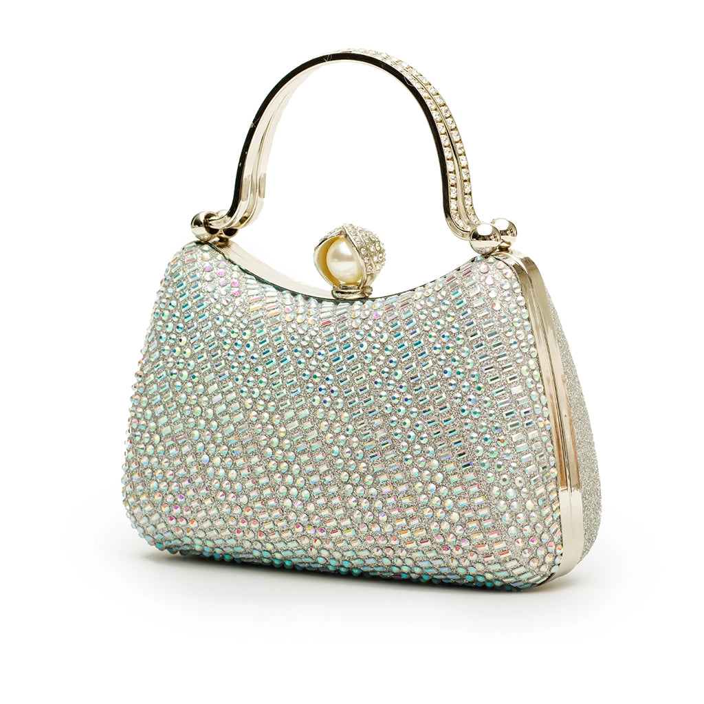 Noir Pearl Halo Clutch