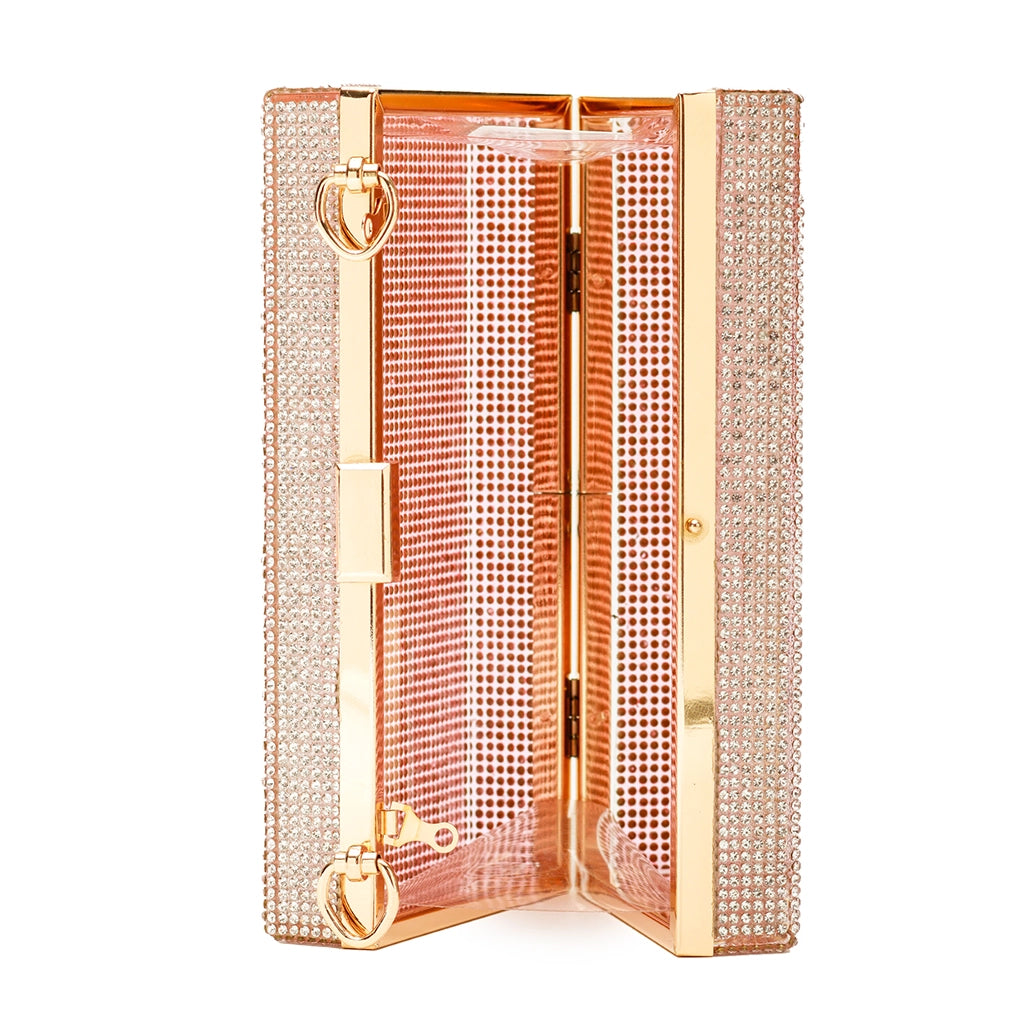 Stardust Crystal Box Clutch