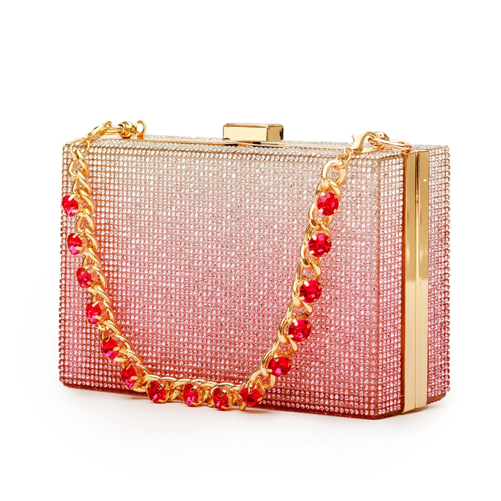 Stardust Crystal Box Clutch