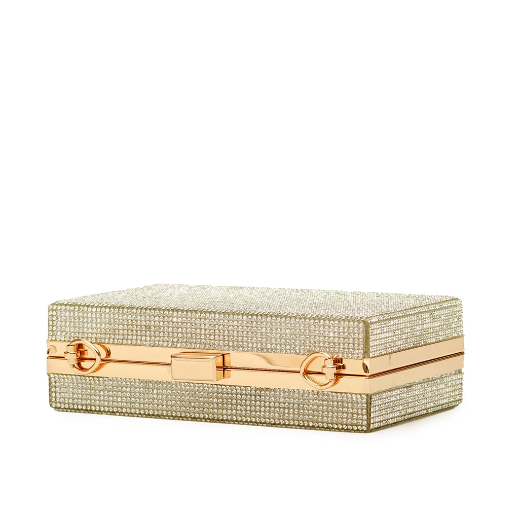 Stardust Crystal Box Clutch