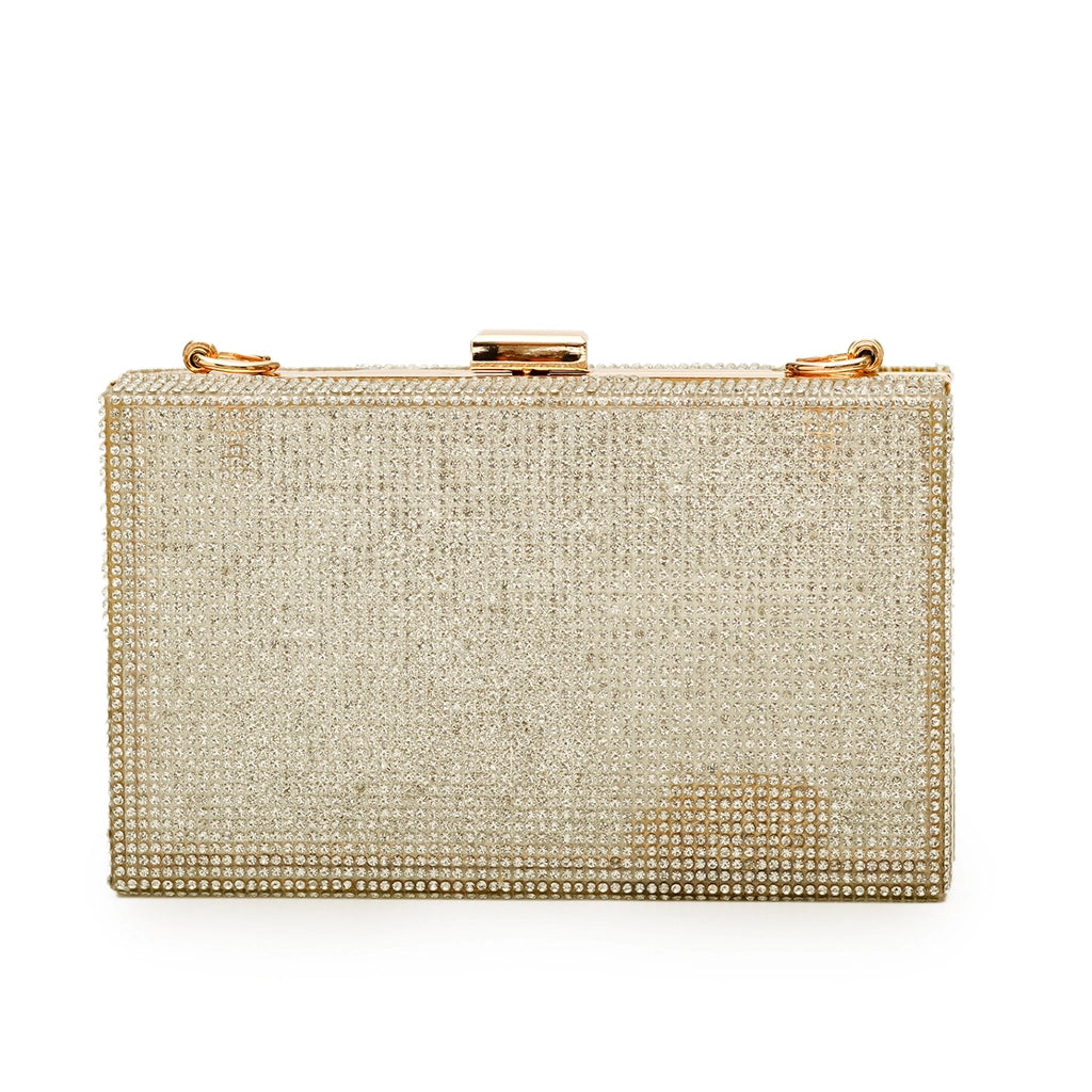 Stardust Crystal Box Clutch