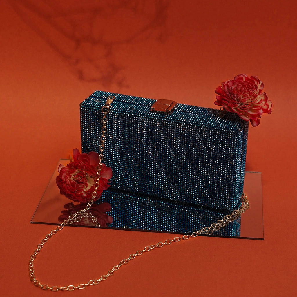 Aurora Luxe Crystal Clutch