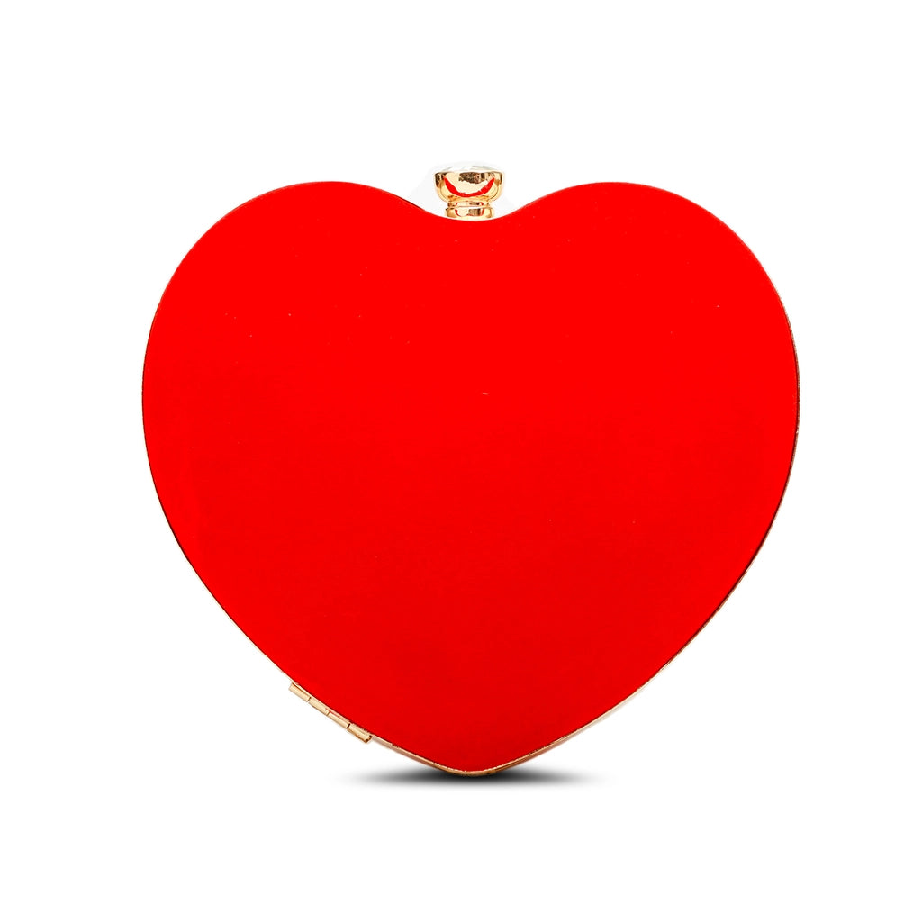 Rouge Amour Heart Clutch