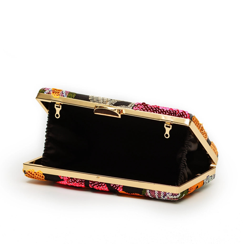 Flora Muse Sequin Clutch