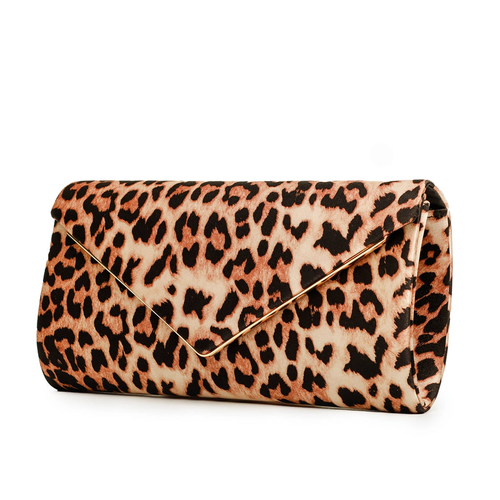 Wild Muse Leopard Clutch