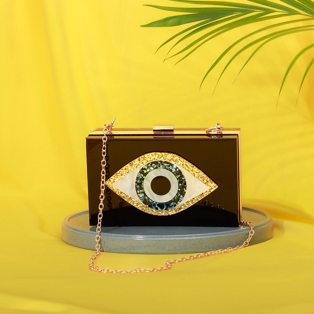 Nazar Luxe Box Clutch