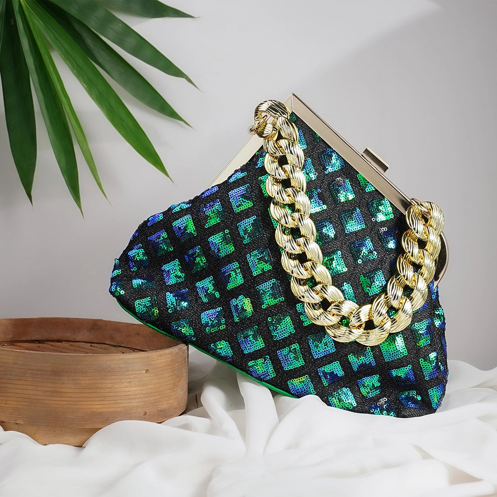 Disco Eclat Chain Clutch