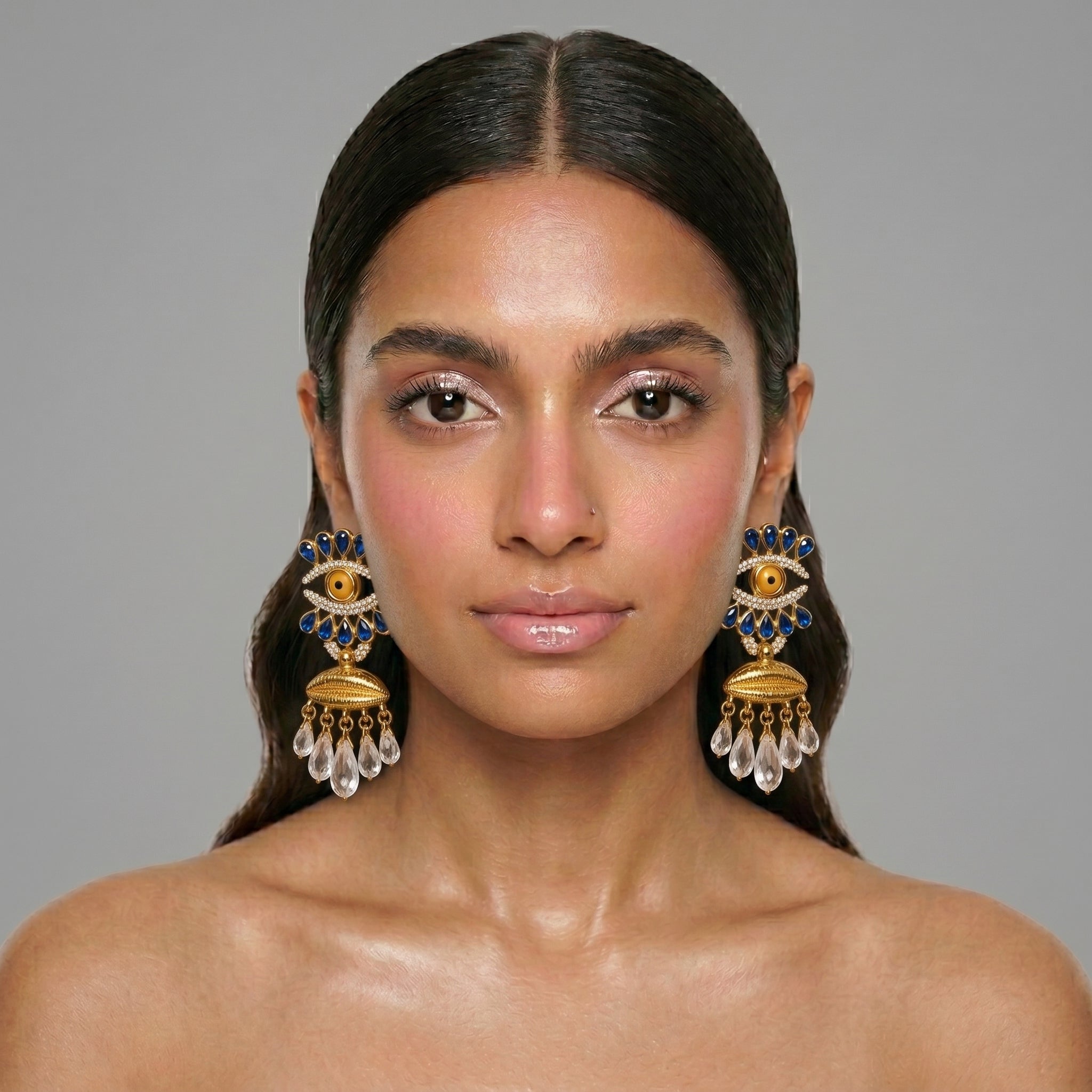 Zazabully Evil Eye Danglers