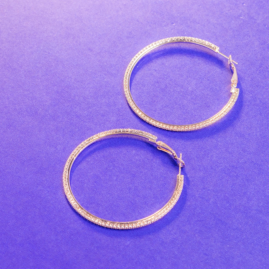 Radiant Rose Gold Hoops