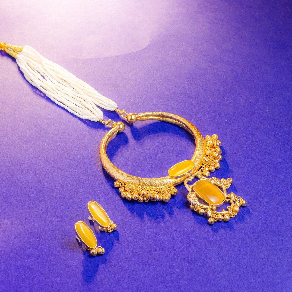 Amber Horizon Necklace Set