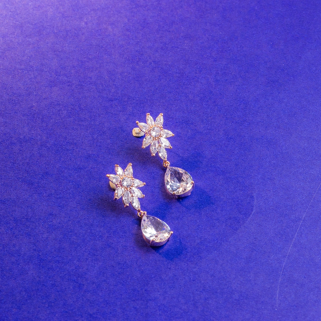 Celestia Crystal Drop Earrings