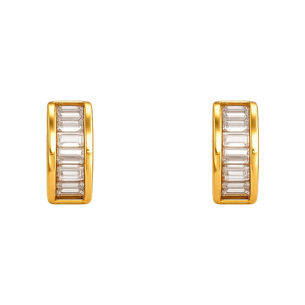 Aurora Curve Baguette Studs