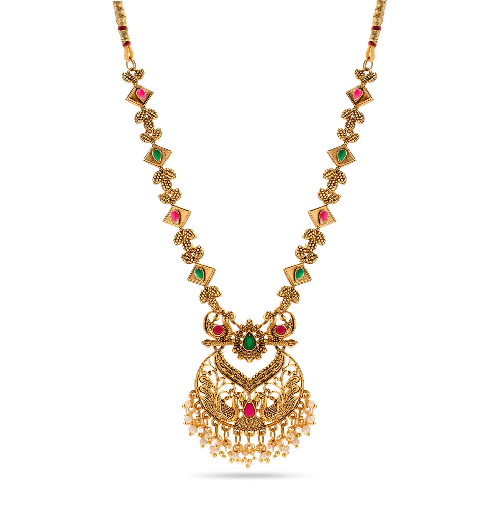 Pearl & Gemstone Necklace Set