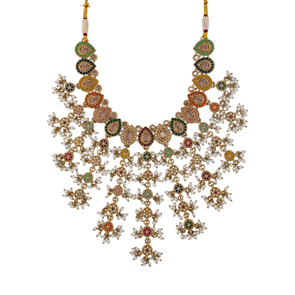 Rangella Maharani Cascade Necklace Set
