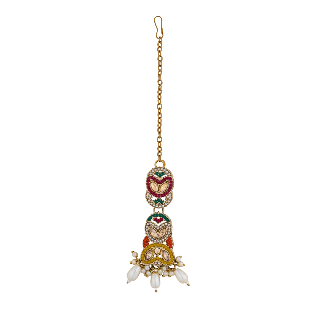 Multicolor Kundan Pendant Necklace