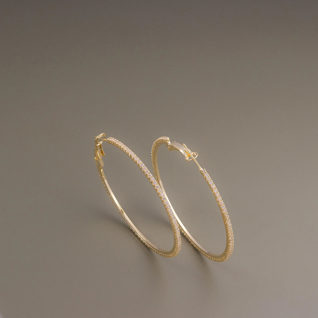 Golden Eternity Crystal Bangle