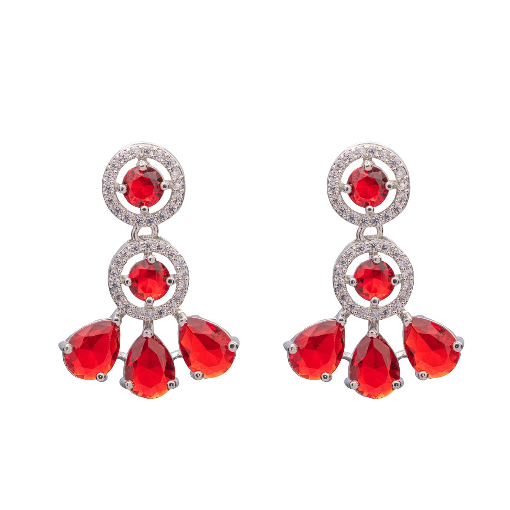 Crimson Crystal Royale Necklace Set