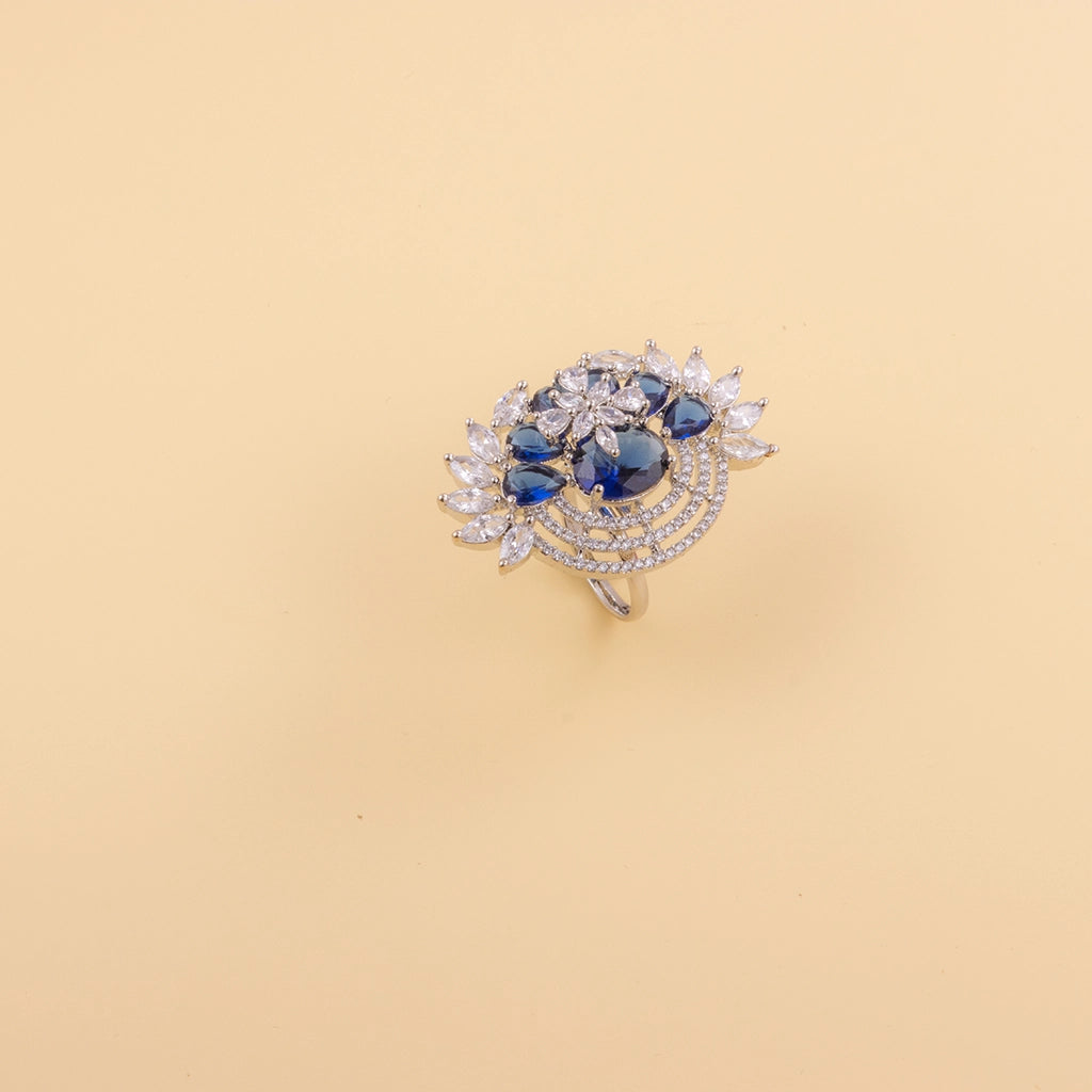 Royal Blue Crystal Ring