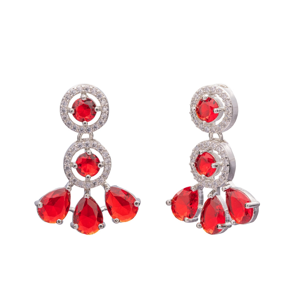 Crimson Crystal Royale Necklace Set