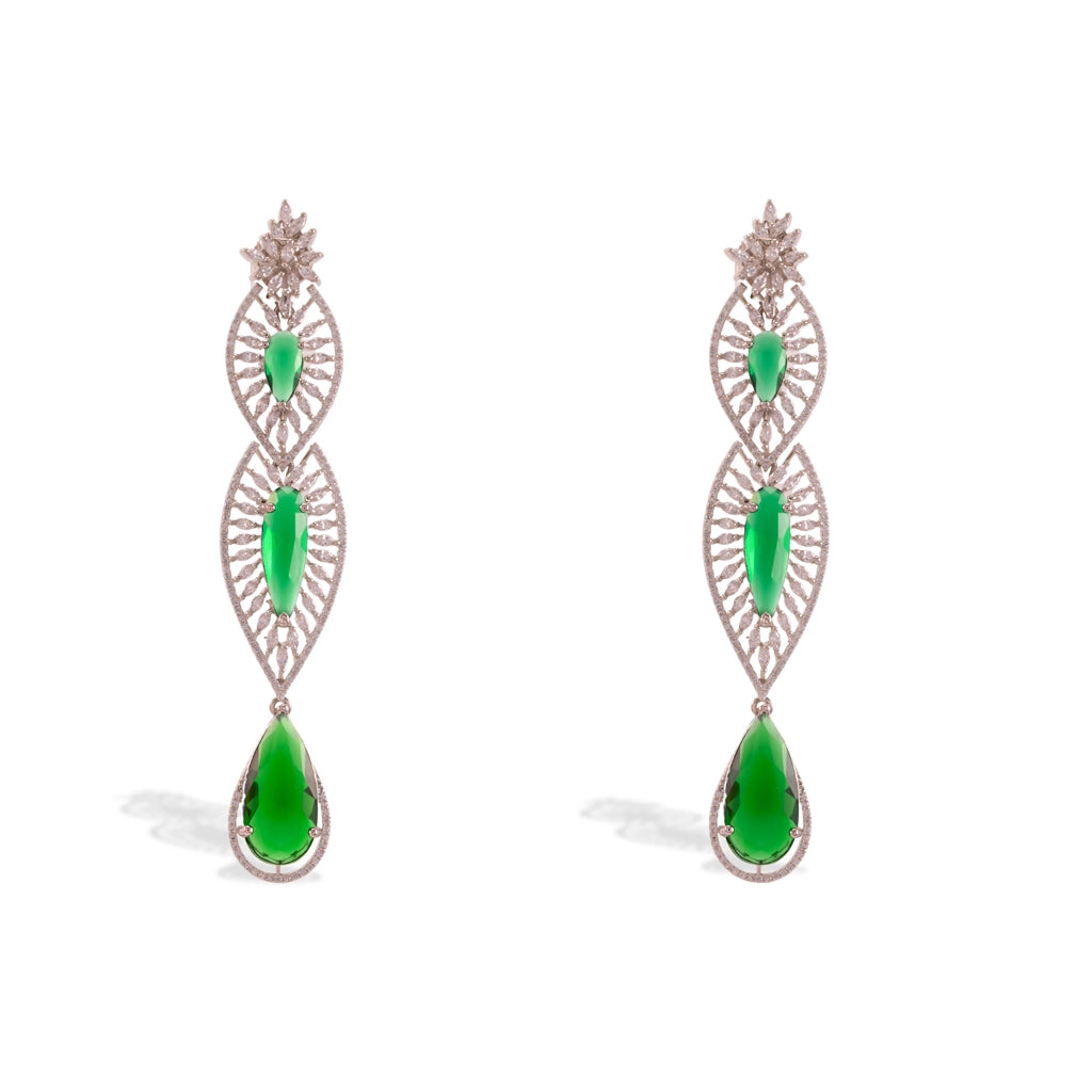 Zaria Emerald Drop Earrings