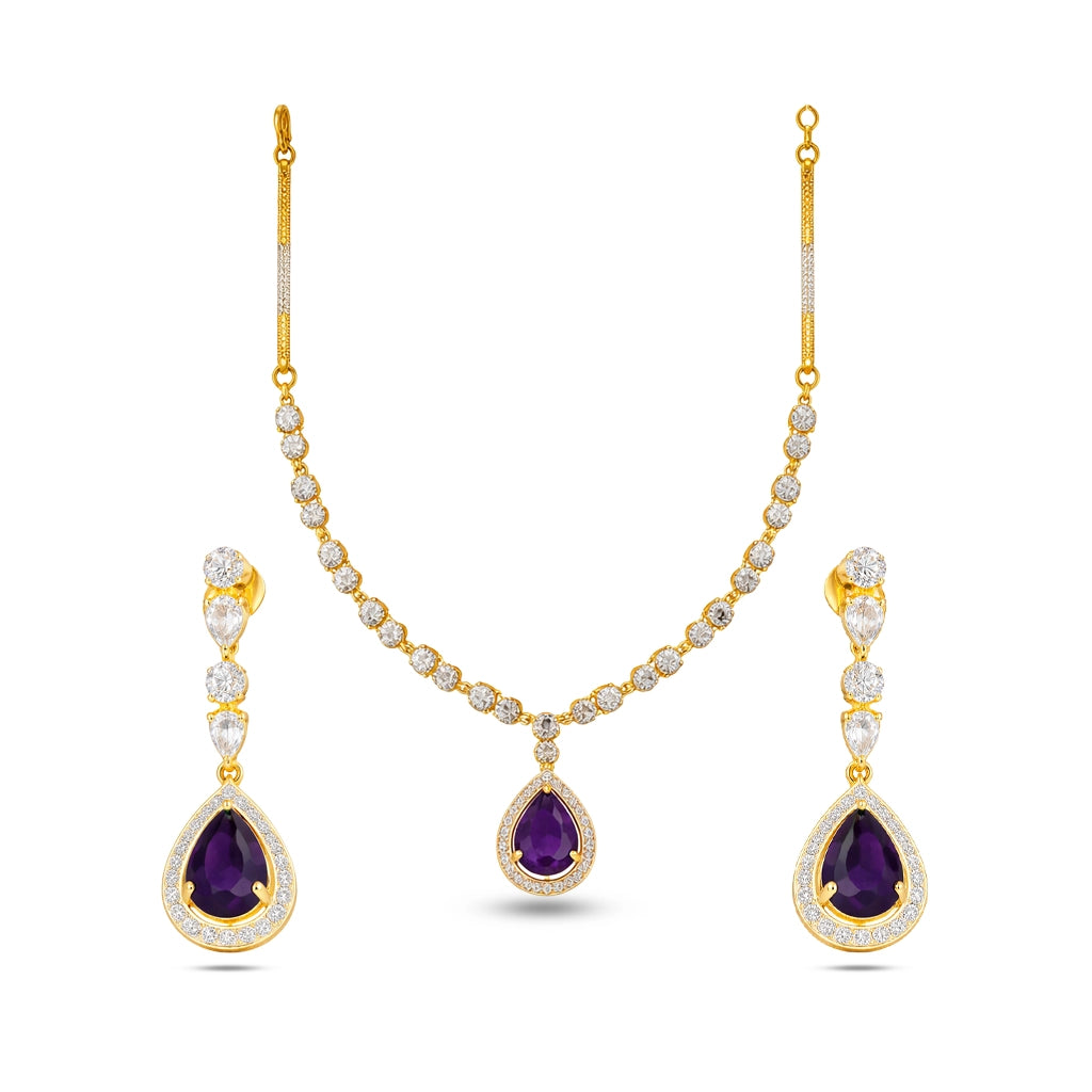 Aqua Drop Necklace Set