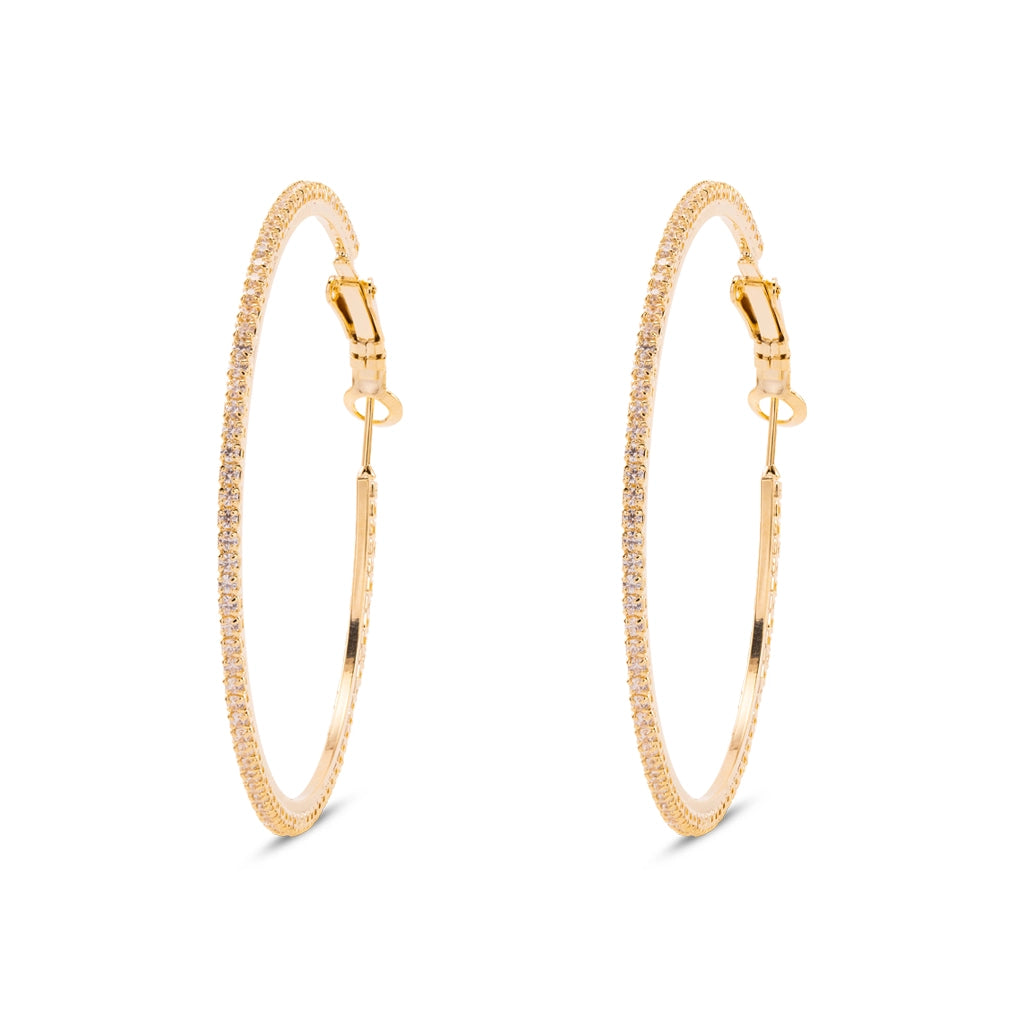 Golden Eternity Crystal Bangle