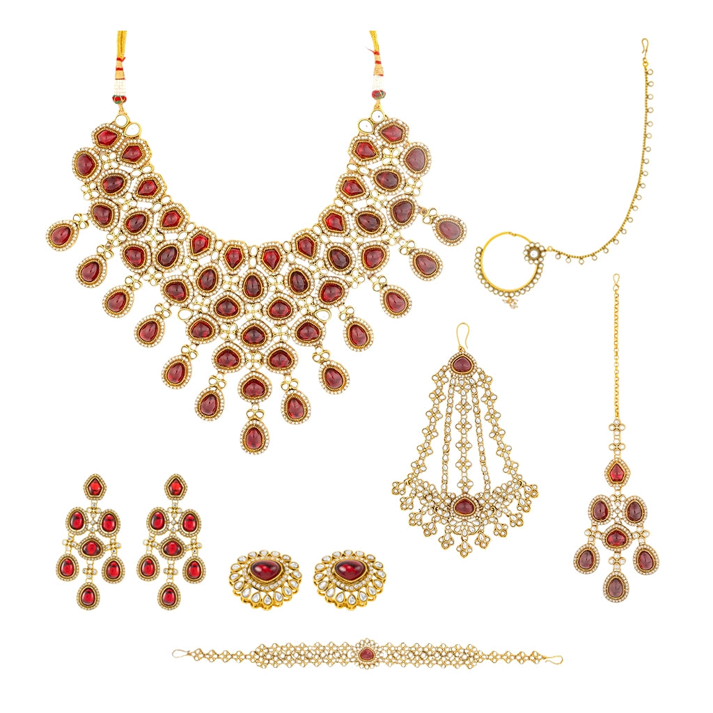 Ruhani Ruby Maharani Bridal Set