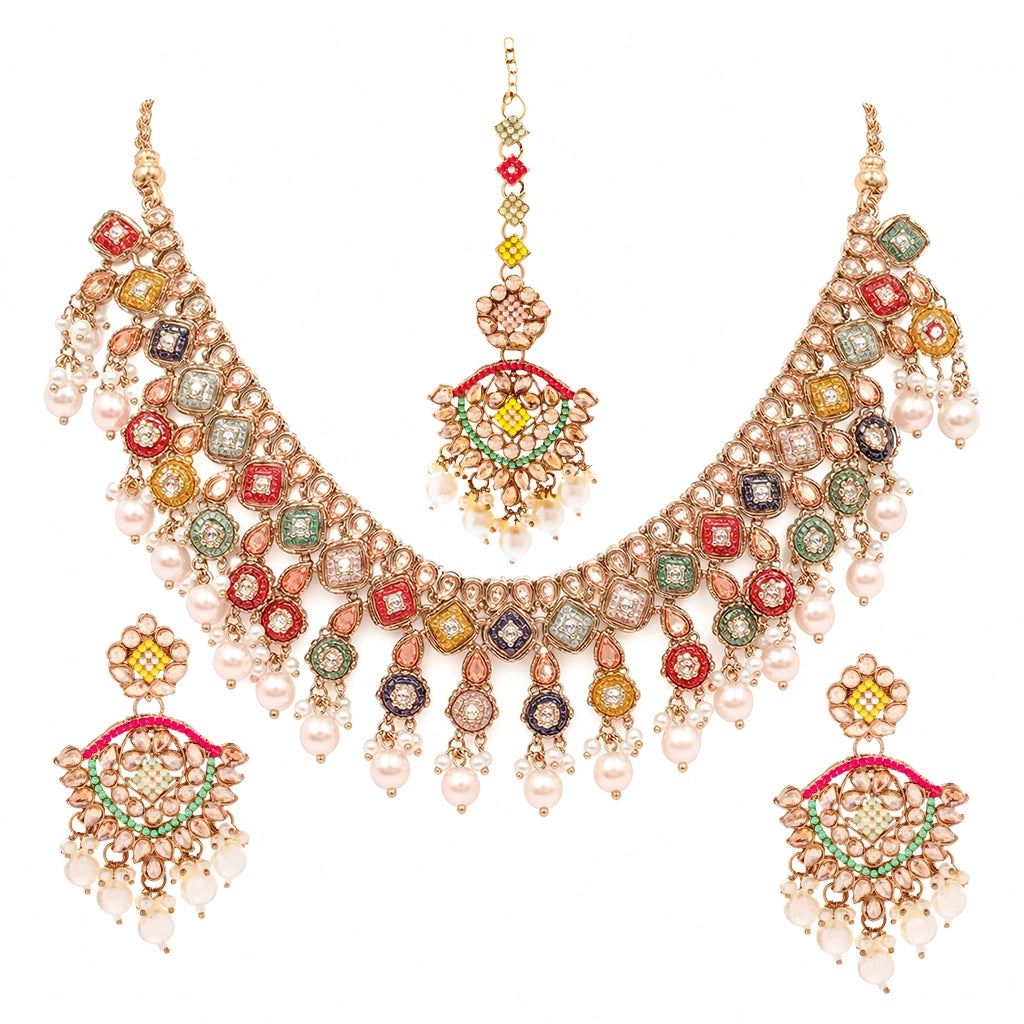 Rangrez Pearl Choker Set
