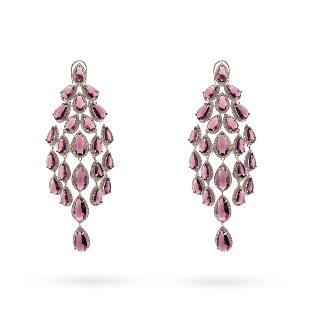 Purple Cascade Danglers