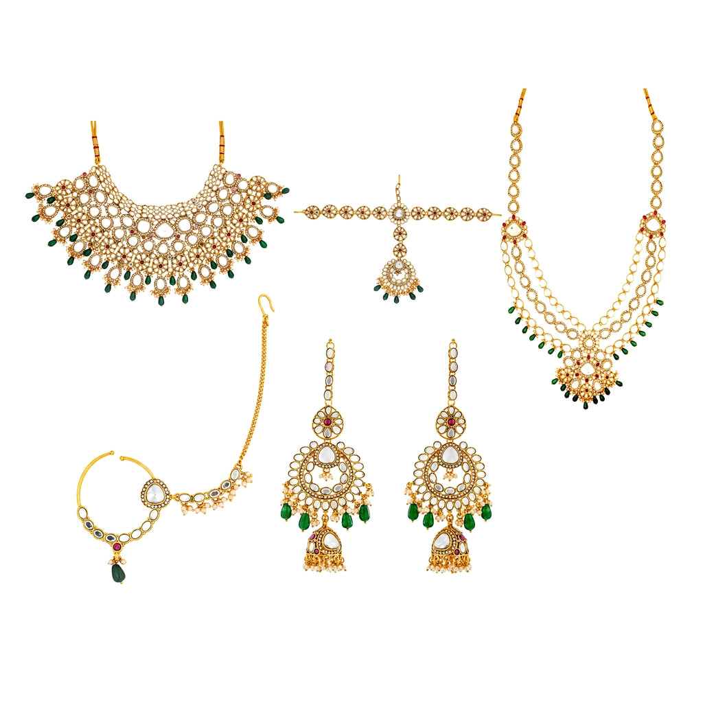 Noor-E-Jahan Emerald Noor Bridal Set