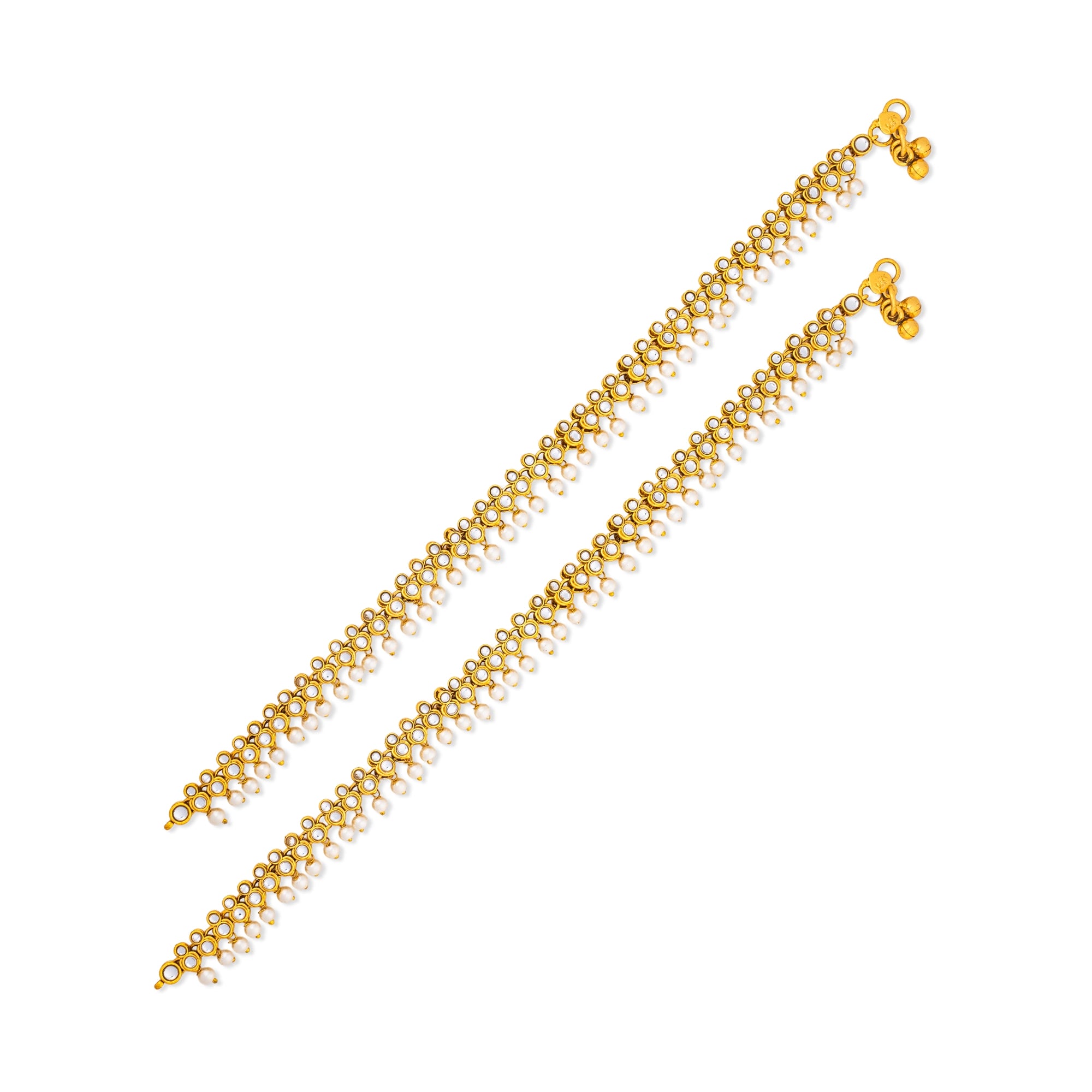 Kundan Anklets