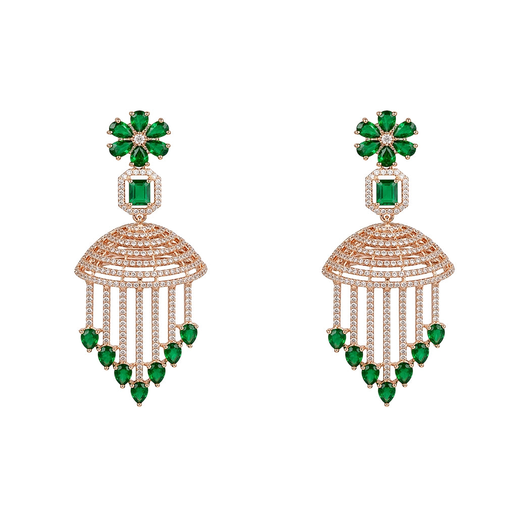 Power Cut Emerald Cascade Danglers
